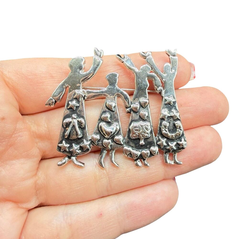 Cookie Lee “Sisterhood of Strength” Brooch Celebrating Women Pin